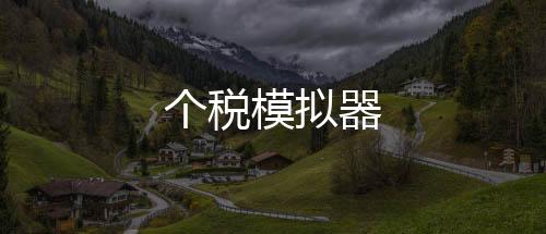 个税模拟器-翻滩-zunyueyuanma.com